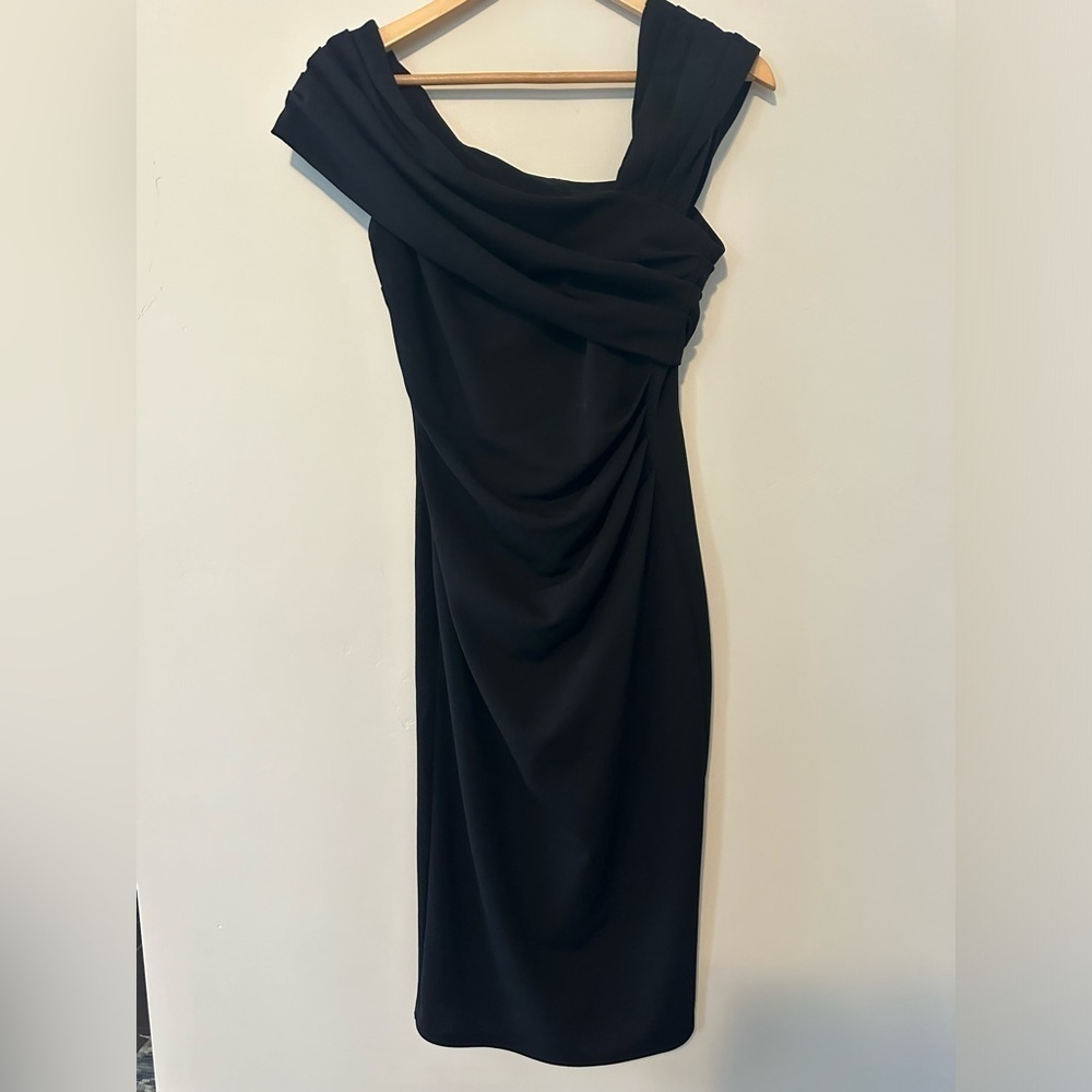 Goddiva Brand Sample Black Midi Dress NWOT